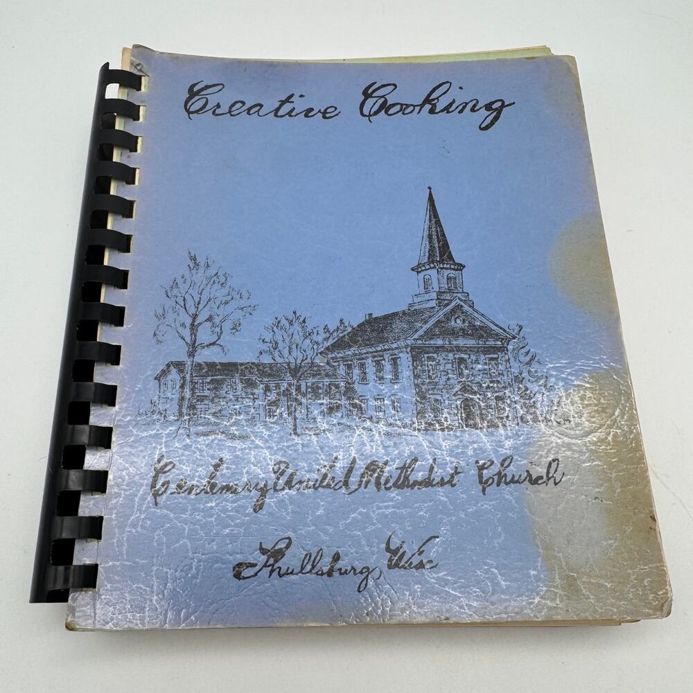 Vintage 1974 Centenary Methodist Church Cookbook Shullsburg WI Midwest Recipes